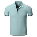 High Quality Fashion Unisex Two-Tone Short Sleeve Polo